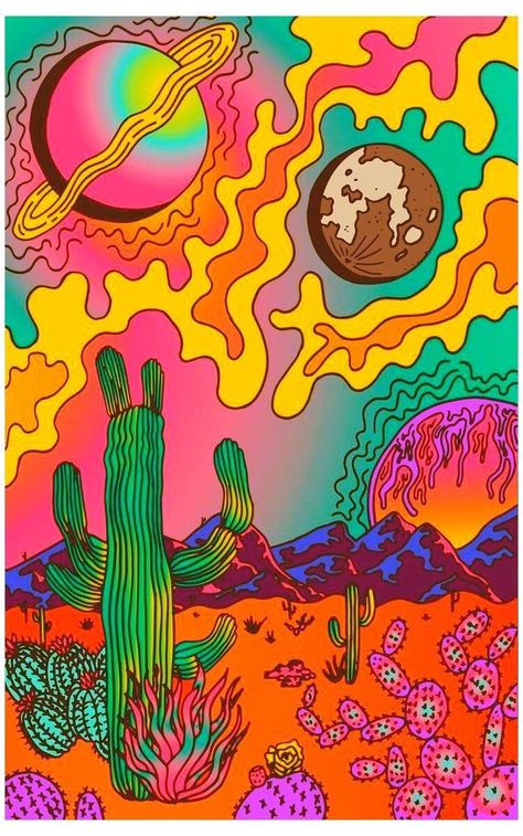 #retro #trippy #retrowallpaper #trippywallpaper #phonewallpapertrippy #phonewallpaper #retrophonewallpaper Trippy Cactus, Cactus Painting, Ideas Style, Home Ideas, Cactus, Style Inspiration, Art