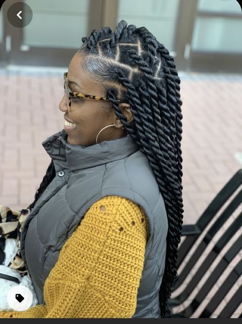 Vacay Braids, Adult Hairstyles, Big Twist Braids Hairstyles, Yakoema Fashion, Twists Hairstyles, Black Hair Video, Undercut Long Hair, Afro Twist, Natural Hair Salons