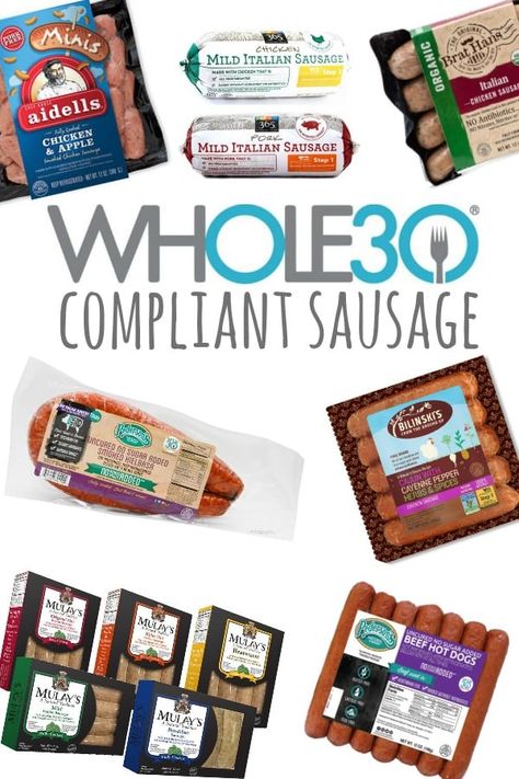 Whole30 Sausage, Sausage Brands, Whole 30 Challenge, Sausage Ingredients, Whole 30 Meal Plan, Whole 30 Approved, Whole 30 Breakfast, Whole 30 Diet, Mild Italian Sausage