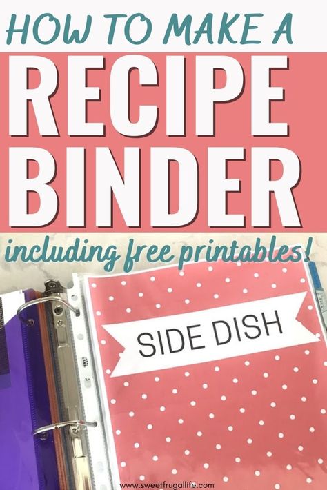 How To Make A Recipe Binder, Recipe Binder Categories List, Happy Planner Recipe Printable, Homemade Cook Book Ideas Recipe Binders, Recipe Dividers Free Printable, How To Make A Recipe Book, Recipe Binder Printables Free Templates, Free Printable Recipe Binder Pages, Recipe Binder Ideas