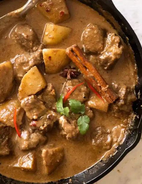 Beef Massaman, Beef Massaman Curry, Curry Ingredients, Lamb Chop, Massaman Curry, Chop Recipes, Recipetin Eats, Recipe Tin, Beef Curry