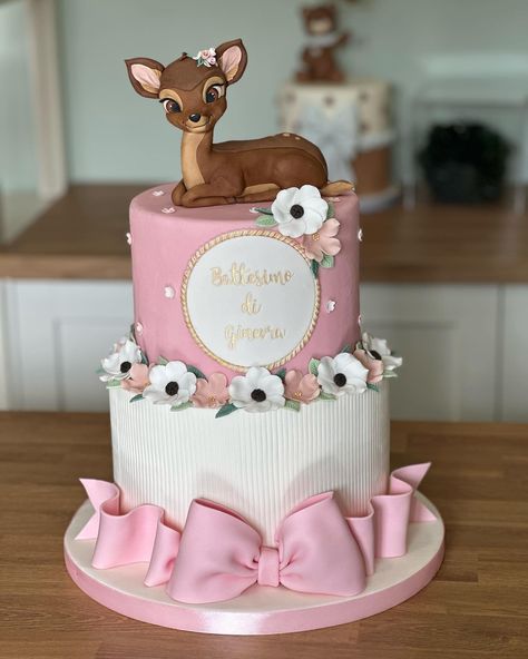 Bambi Smash Cake, Bambi Cakes 1st Birthday, Bambi Cakes Girl, One Deer Ful Birthday Cake, Fondant Deer Cake Topper, Bambi Cake, Christmas Nail Designs Acrylic, Bambi Birthday, Cake Competition