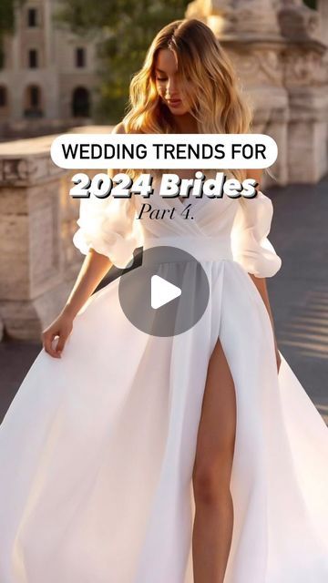 Wedding & Event Content Creator | Sydney on Instagram: "✨SAVE these Trends for your 2024 & beyond Wedding Inspiration: 💛LIKE & FOLLOW for daily Wedding Tips! 1️⃣ Detachable Sleeves: Instantly switch up your bridal look with detachable sleeves! These can be effortlessly added or removed, giving you two stunning looks in one beautiful dress. 🥰 Whether you prefer classic elegance or modern chic, detachable sleeves are available in so many styles and with gorgeous detailing! 2️⃣ Thigh High Slits Wedding Dress 2024 Trend, Walk Dance, Detachable Sleeves, Bridal Look, Modern Chic, Wedding Event, Wedding Tips, Wedding Trends, Bridal Looks