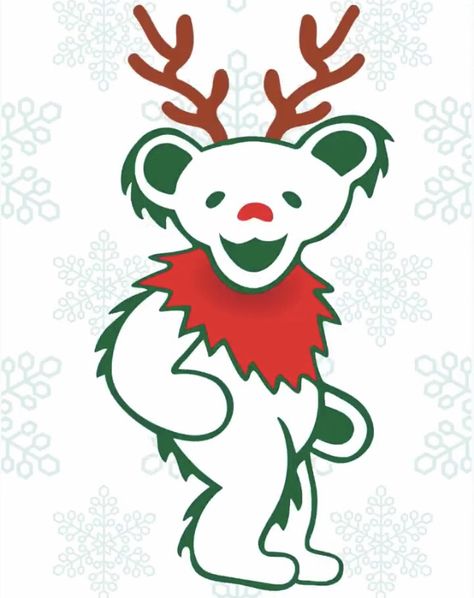 Dancing Bear Christmas: Grateful Dead Grateful Dead Christmas, Grateful Deadhead, Grateful Dead Bears, Grateful Dead Dancing Bears, Dead And Company, Bear Christmas, Dancing Bears, Keys Art, Cricut Projects Vinyl