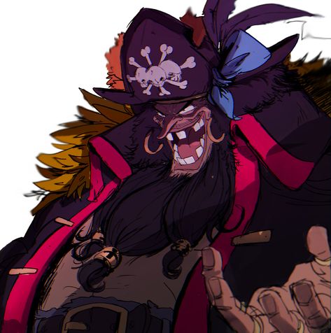 Blackbeard One Piece, Marshall D Teach, Black Beard Pirate, One Piece Series, Black Beards, One Piece Ace, One Peice Anime, One Piece Drawing, Pokemon Drawings