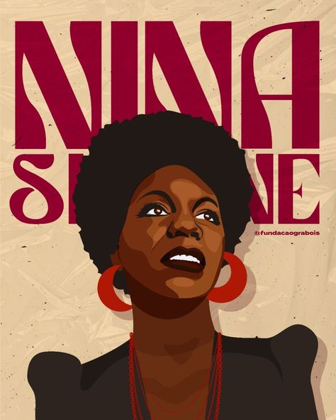 Nina Simone Aesthetic, Nina Simone Poster, Nina Simone Art, Afro Music, Black Music Artists, Africa Art Design, Contemporary African Art, Nina Simone, Afrocentric Art