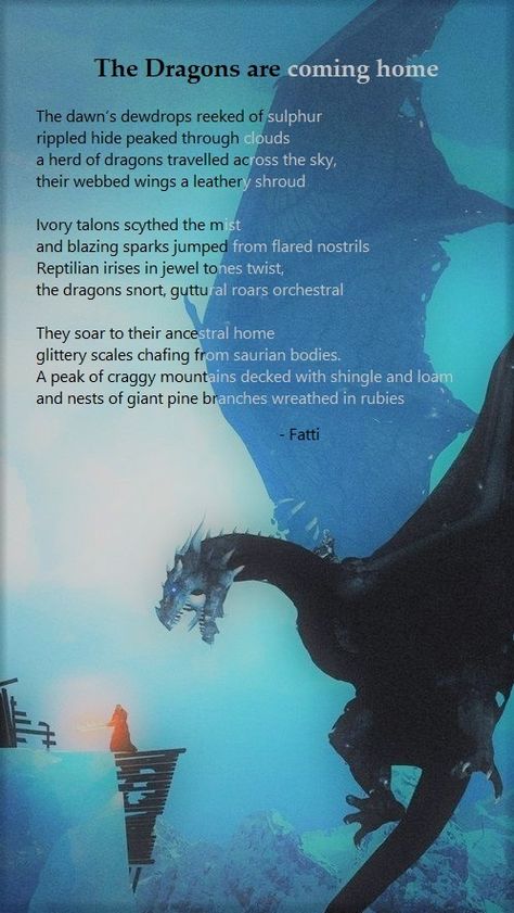 Poem inspired by a picture of dragons flying across the sky #poetry #dragons Dragon Poetry, Dragon Poems, Sky Poetry, Dragons Flying, Norse Pagan, Lynyrd Skynyrd, Falling From The Sky, Dragon Pictures, Story Book