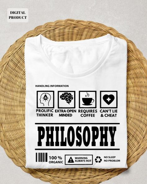 Philosophy Major, Art Cricut, Quote Svg, Mass Production, Svg Quotes, Cricut Svg, Shirt Design, Svg File, Philosophy