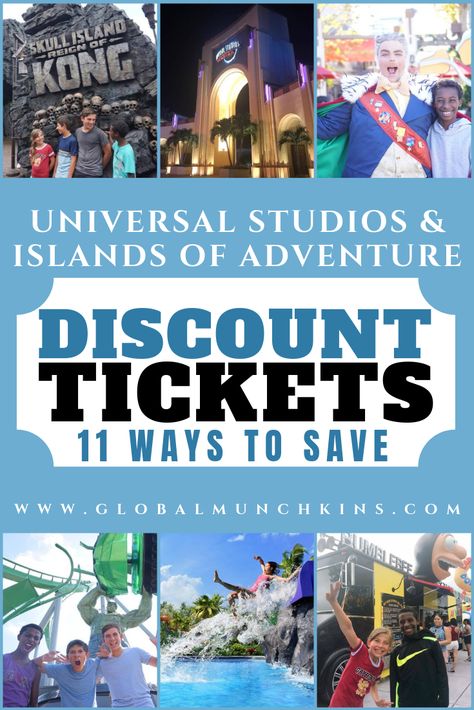 Here is the complete guide to Universal Studios & Islands of Adventure Discount Tickets! #ultimateguide #traveltips #travel #familyvacation #universalstudios #discount #adventure #tickets #save Universal Studios Tickets, Universal Studios Islands Of Adventure, Summer Florida, Harry Porter, Universal Studio, Florida Trip, Universal Orlando Resort, Universal Studios Orlando, Family Vacation Destinations