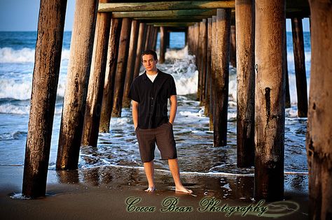 Senior Portraits Virginia Beach- pier repetition by mojomoni- Cocoa Bean Photo, via Flickr Beach Senior Photos, Beach Senior Pictures, Beach Picture Ideas, Senior Portraits Male, Senior Pics Ideas, Senior Photos Boys, Graduation Photo Ideas, Senior Boy Photography, Senior Photo Shoot