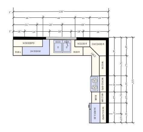 L Shaped Kitchen Layout Example L Shaped Kitchen Cabinets, Kitchen Cabinets Drawing, L Shaped Pantry, L Shape Kitchen Layout, L Shaped Island, U Shaped Staircase, L Shaped Kitchen Designs, Modular Kitchen Interior, Pantry Plans