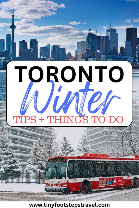 Everything you need to know about visiting Toronto in winter. Here you'll find tips, things to do, what to bring, and more. Things To Do In Toronto Canada In The Winter, Toronto Canada In November, Toronto Canada In Winter, Things To Do Toronto, Toronto Canada Winter, Toronto Canada Aesthetic, Toronto In Winter, Ontario Winter, Riverdale Park