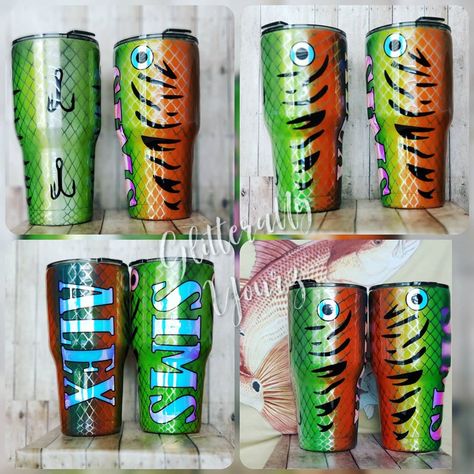 #fishing #customtumbler #fishinglures #shopsmall #tumblers #customtumblers #epoxyresin #epoxytumblers #saltlife #customtumblersandmore… Fisherman Tumbler Ideas, Fishing Epoxy Tumbler, Tumblers Fishing, Sunset Fishing Tumbler, Fish Lure Tumbler, Fishing Lure Tumbler, Tumbler Photos, Custom Tumbler Cups, Tumbler Ideas