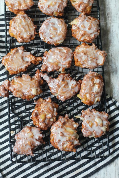 Sourdough Discard Apple Fritters Baked Sourdough Apple Fritters, Apple Fritter Discard Loaf, Sourdough Discard Recipes With Apples, Sourdough Apple Dumplings, Sourdough Egg Bake, Sourdough Discard Kids Snacks, Sourdough Apple Fritter Bread, Sour Dough Recipes Dessert, Sourdough Discard Apple Fritters