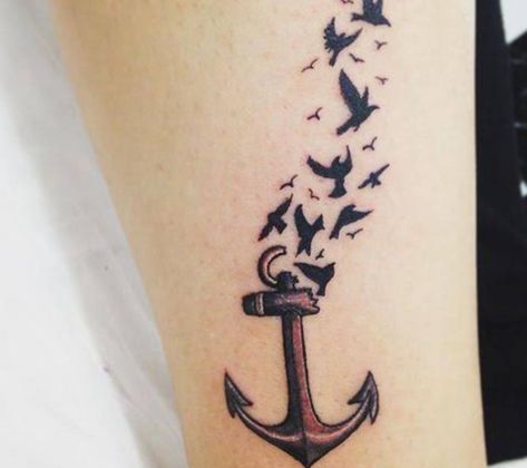 Anchor Tattoos For Women With Names, Ancora Tattoo, Heartbeat Tattoo Design, Cool Finger Tattoos, Freedom Tattoos, Simple Tattoos For Women, Anker Tattoo, Self Love Tattoo, Anchor Tattoos