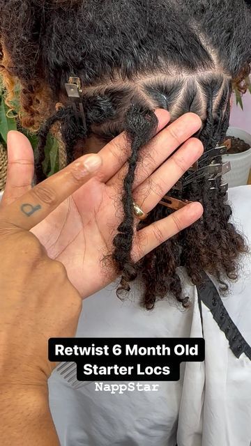 Annette Roche on Instagram: "Retwisting 6 month Old Starter Locs ✨📍NYC & ATL book your appointment now www.NappStar.com #locstylesforwomen #locretwist" Starter Locs, 6 Month Olds, Loc Styles, Book Your Appointment, Locs, 6 Months, Hairstyles, Hair Styles, On Instagram