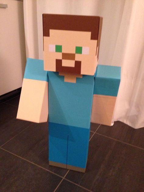 Minecraft Steve Valentines Boxes, Diy Minecraft Valentines Boxes, Minecraft Surprise, Surprise Minecraft, Zombie Valentine, Steve Valentine, Minecraft Box, Diy Minecraft Birthday Party, Minecraft Creative