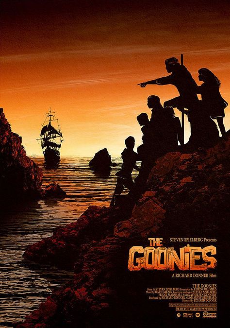 Goonies Art, Los Goonies, Goonies Movie, 80s Movie Posters, Movie Synopsis, Image Moto, Old Movie Posters, The Goonies, Image Film