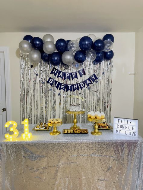 Husband Birthday Ideas Decoration, Simple Birthday Decoration At Home Ideas For Men, Guy Birthday Party Decorations, Simple Balloon Decorations At Home, Ideas Cumpleaños Hombre, Simple Birthday Decorations For Men, Baloon Decoration Idea At Home, Simple Decoration For Birthday At Home, Simple Balloon Decorations For Birthday