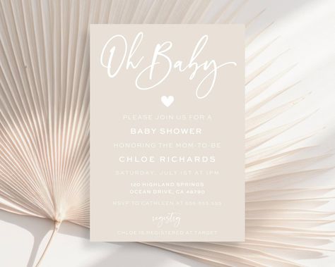 Boho Baby Shower Invite, New Born Invitation, Boho Baby Shower Announcement, Boho Neutral Invitation, Expecting Card, Gender Reveal Invite by DanielaDaintyDesigns on Etsy Neutral Invitation, Baby Shower Announcement, Carton Invitation, Gender Reveal Invitations, Invitation Baby Shower, Baby Shower Invite, Boho Baby Shower, Baby Shower Cards, Neutral Baby Shower