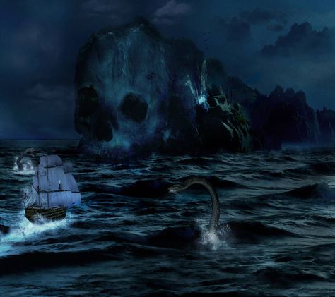 Skull Bay wallpaper by _Savanna_ - 66 - Free on ZEDGE™ Mysterious Island, Empire Of Storms, Skull Island, Throne Of Glass Series, Macabre Art, Free Ringtones, Blue Horse, Romantic Places, Throne Of Glass