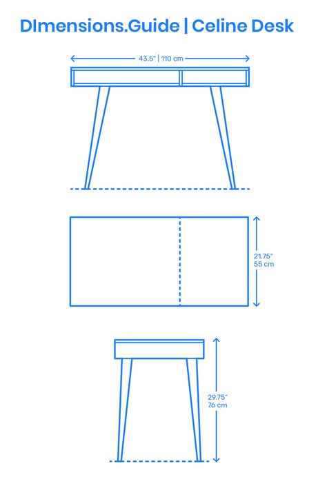 Furniture Details Drawing, Diy Wood Desk, Minimalist Furniture Design, Diy Furniture Building, Desk Dimensions, Compact Desks, Wood Table Design, Furniture Details Design, Table Decor Living Room