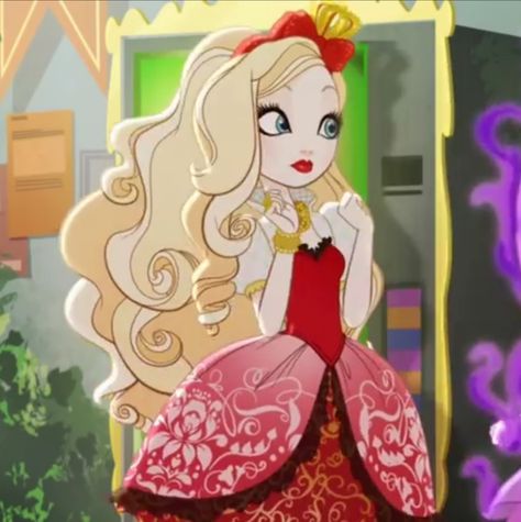 Ever After High Apple White, Cerise Hood, Raven Queen, Princess Wallpaper, Apple White, Fairy Tale Characters, Animal Jam, Ever After High, Power Girl