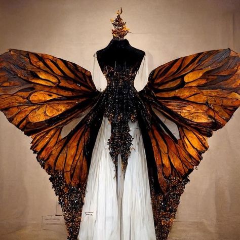 Butterfly Dress Gowns, Fantasy Culture, Cinderella Butterfly, Fairycore Fashion, Photographie Indie, Butterfly Collection, Fantasy Dresses, Prom Ball Gown, The Beauty Of Nature