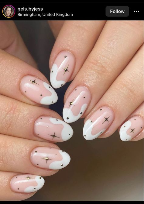 Nail Design Star, Biab Overlay, Biab Nail Art, Cutesy Nails, Nails Biab, Nails Star, Stars Nails, Star Nail Designs, Star Nail