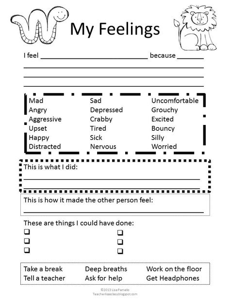 Intervention Plan Freebie- Identify feelings and problem solving strategies Feelings Identification, Identifying Feelings, Reflection Sheet, Behavior Reflection, Cbt Worksheets, Problem Solving Strategies, Individual Counseling, Elementary Counseling, Behavior Interventions