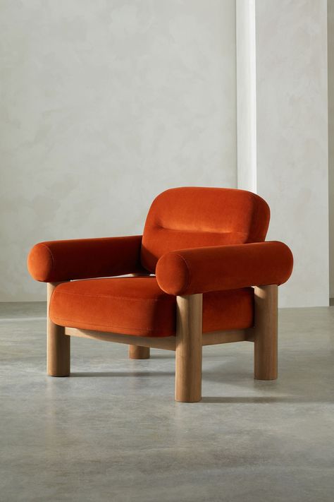 Buy MADE.COM Velvet Cinnamon Maxton Chair from the Next UK online shop Sofa Bed 2 Seater, Sideboard Shelf, Cinnamon Orange, Comfy Armchair, Accent Chairs & Armchairs, Yellow Sofa, Wall Lights Living Room, Chair Sofa Bed, Coffee Table To Dining Table