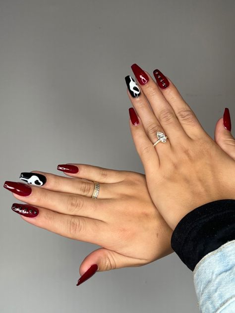 Scream Nails Red, Scream Nails, The Scream, Nails Red, Gel Nail Art, Gel Nail, Halloween Nails, Red Nails, Scream