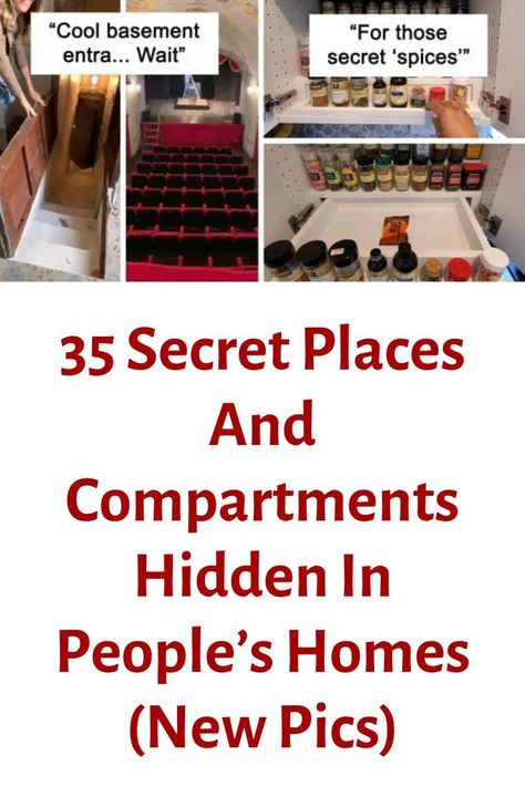 So much fun but very dangerous!!! 👉 Go to the website to find out more. Diy Hidden Storage Ideas, Secret Compartment Furniture, Secret Rooms In Houses, Stash Spots, Secret Hiding Spots, Secret Hiding Places, Hidden Spaces, Secret Space, Hidden Compartments