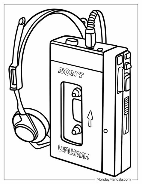 80's Coloring Pages (Free PDF Printables) 80s Coloring Pages, 80s Coloring, Y2k Coloring Pages, 2000s Pop Culture, 2000s Pop, Insect Coloring Pages, Retro Roller Skates, Neon Colours, Pumpkin Coloring Pages