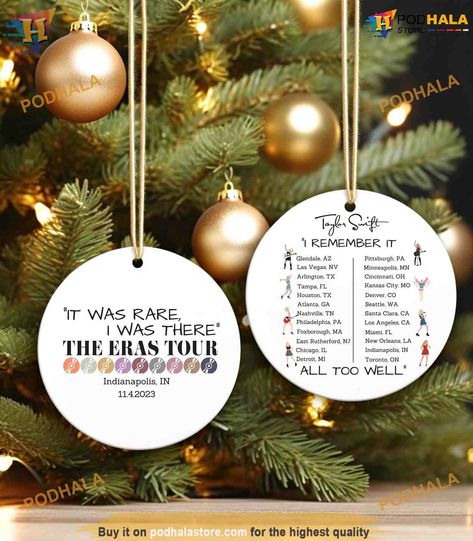 Taylor Swift Eras Tour City Ornament, Custom Christmas Keepsakes, Swiftmas 2023 Check more at https://podhalastore.com/product/taylor-swift-eras-tour-city-ornament-custom-christmas-keepsakes/ Taylor Swift Christmas Decoration, Taylor Swift Ornaments Diy, Homemade Taylor Swift Ornaments, Taylor Swift Christmas Tree Ornaments, Eras Tour Christmas Ornament, Taylor Swift Christmas, Taylor Swift Eras Tour, Taylor Swift Eras, Family Christmas Ornaments