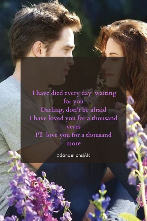 Vampire Song Lyrics, Bella And Edward Wedding, Vampire Song, Queer Platonic, Bella Edward, Twilight Wedding, Twilight Quotes, Breaking Dawn Part 2, Edward Bella