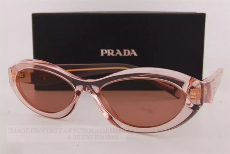 Brand New Prada Sunglasses PR 26ZS 19Q 10D Pink Transparent/Brown For Women | eBay Sunglasses Prada Women, Prada Sunglasses Women, Prada Pink, Pink Sunglasses, Prada Sunglasses, Sunnies, Sunglasses Women, Prada, Sunglasses