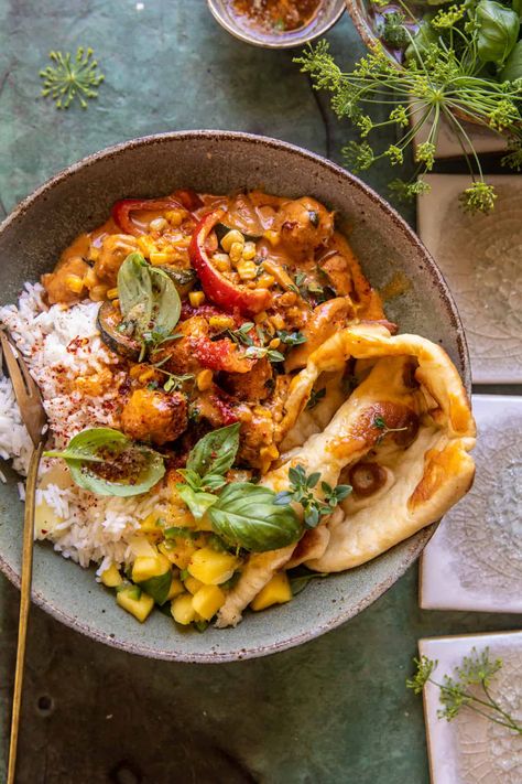 Simple Spicy Summer Coconut Chicken Curry | halfbakedharvest.com Simple Spicy Summer Coconut Chicken Curry, Best Spring Dinner Recipes, Homemade Takeout, Ginger Rice, Coconut Chicken Curry, Half Baked Harvest Recipes, Coconut Ginger, Coconut Chicken, Coconut Curry Chicken