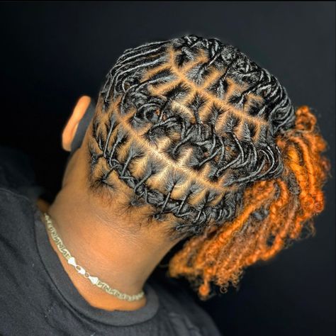 Halo Dreadlocks Style, Side Barrel Twist Locs, Barrel Roll Loc Styles Women Short, Loc Barrel Twist Ponytail, Men’s Loc Styles Barrel Twist, Barrel Braids, Barrel Rolls On Locs, Corn Roll Hair Styles, Men’s Loc Styles Barrel