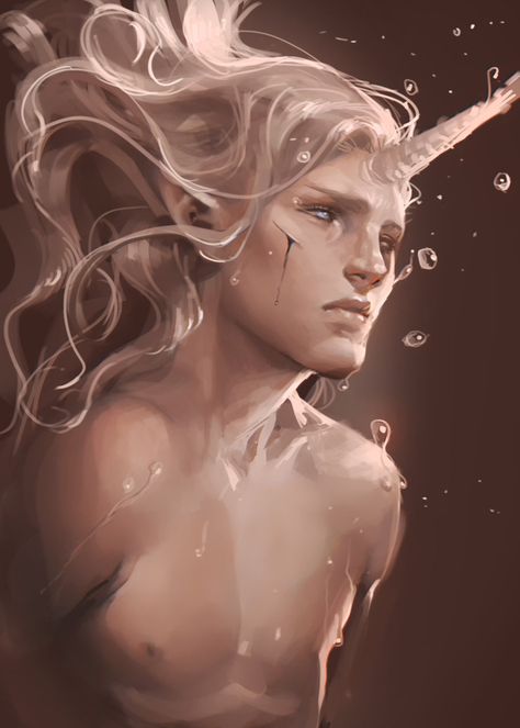 Last unicorn by *sakimichan on deviantART Sakimichan Art, Old Portraits, Last Unicorn, The Last Unicorn, Unicorn Art, Human Male, Mythological Creatures, Mystical Creatures, Magical Creatures