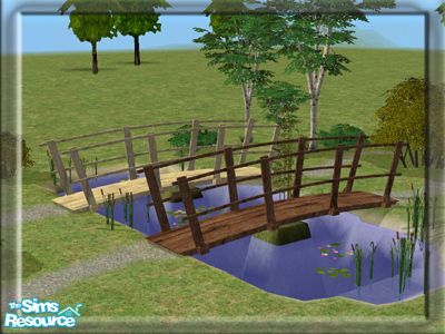 Sims 4 Bridge Cc, Sims 4 Bridge, Rope Bridge, Wendy House, Pet Kennels, Sims Community, Electronic Art, Swan Lake, Maxis Match