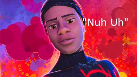 Kimiko Glenn, Spiderman Meme, Spider Man Into The Spider Verse, Nuh Uh, Mahershala Ali, Jake Johnson, Into The Spider Verse, John Mulaney, Nicolas Cage