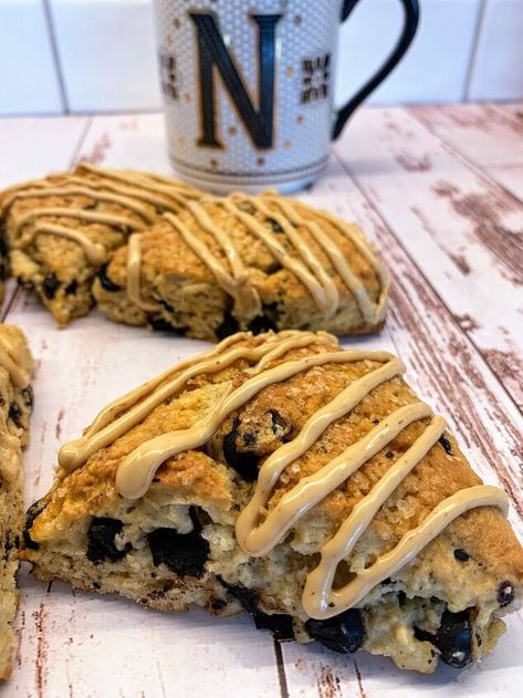 The combination of coffee and chocolate is one of life’s perfect pairings. I mean, coffee & chocolate, together or separate, are basically my coping skills lately. 🤣 These Chocolate Chip Espresso Scones with Espresso Glaze bring these two flavors together in a delicious little treat that works for breakfast, brunch, or a coffee break. ☕️ 🍫 I used these amazing Nestle Toll House Espresso Morsels for my scones, which I get in the baking aisle right next to the other chocolate chips.… Espresso Scones, Espresso Glaze, Mint Ice Cream, Easter Bread, Ice Cream Pies, Coffee Chocolate, Sweet Pastries, Chocolate Coffee, Afternoon Snacks