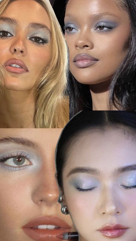 Summer Makeup Trends, 2024 Spring Summer, Blue Eyeshadow, Summer Makeup, Spring Summer 2024, Makeup Trends, Solar System, Summer 2024, Solar