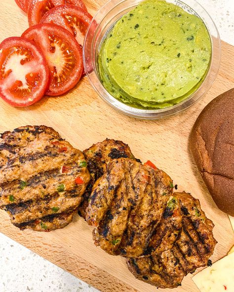 MEXICAN TURKEY BURGERS Air Fryer Chicken Sausage, Chicken Sausage And Veggies, Mexican Turkey, Sausage And Veggies, High Protein Meal Plan, Macro Counting, Egg Lunch, Protein Meal Plan, High Protein Meal