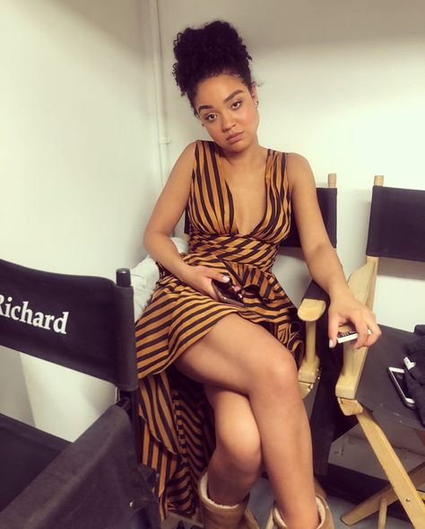 Kat Edison Aisha Dee, Katie Stevens, The Bold Type, Behind The Scenes Photos, Bold Type, Scene Photo, Behind The Scenes, Wrap Dress, Instagram