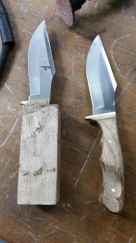 Knife Handles Ideas, Knife Handle Making, Forging Knives, Knife Template, Knife Making Tools, Diy Knife, Knife Patterns, Blacksmith Projects, Craft Knives