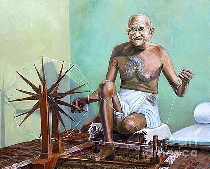 Gandhi Portrait, Portrait Historical, Mahatma Gandhi Photos, Mk Gandhi, Figures Painting, William Shakespeare Frases, Gandhi Ji, Portrait Celebrity, Classical Realism