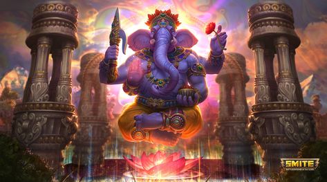 Ganesha God of Success Smite Video Game #Games Other Games #success #Ganesha #smite #4K #wallpaper #hdwallpaper #desktop Arte Ganesha, God Wallpaper, Ganesh Wallpaper, Psy Art, Shri Ganesh, Ganesh Art, Lord Ganesha Paintings, Ganesh Images, Hinduism Art