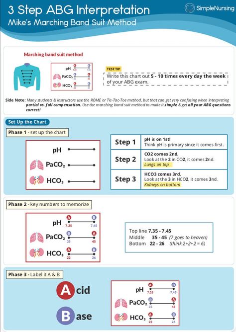 Pacu Nurse Cheat Sheets, Acidosis Vs Alkalosis Cheat Sheets, Abg Nursing Cheat Sheets, Abg Interpretation Cheat Sheets, Abgs Nursing Cheat Sheets, Acls Meds Cheat Sheets, Critical Care Nursing Cheat Sheets, Ekg Lead Placement, Pathophysiology Nursing Study Guides